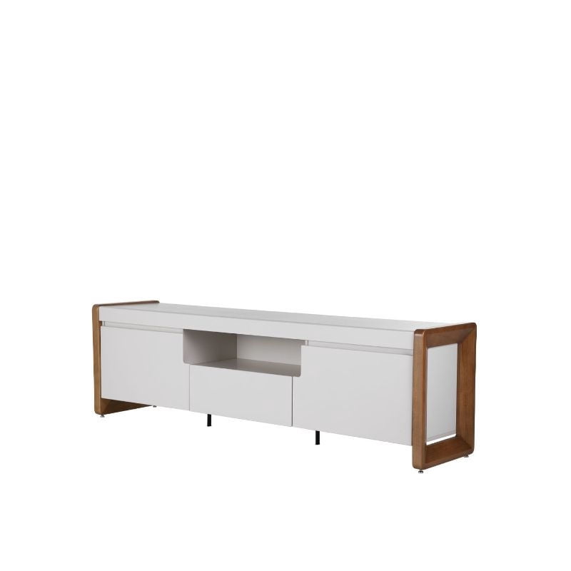 Decocasa - Rack Bristol 1.8 Blanco - Natural