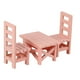 thumbnail image 3 of 1:12 Casa De Muñecas Mesa Silla Muebles Madera, Accesorios Fotográficos Rosa, 3 of 5