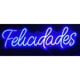 thumbnail image 2 of Letrero Estilo Neon Felicidades Azul erico, 2 of 3