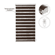 thumbnail image 2 of CORTINA ROLLER TIPO ZEBRA PREMIUM CAFÉ- 70x200 CM, 2 of 3