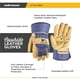 thumbnail image 2 of Guantes de trabajo Wells Lamont de piel de alta resistencia, color azul palma/marrón, talla M, 2 of 7