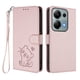 thumbnail image 1 of Funda Volteable tipo Billetera con Correa para Xiaomi Redmi Note 14S 4G, Rosa, 1 of 6
