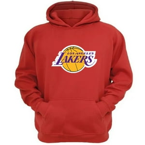 Genérico - Polerón Canguro Lakers Rojo Talla L Unisex