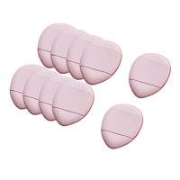 Magideal - 12 Esponjas Triangulares Para Polvos, Con Correa Para , Esponja Cosmética Suave Y Reutilizable De Maquillaje, Polvo Corporal, Sombra , Rosado