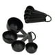 thumbnail image 1 of Juego de tazas y cucharas medidoras KitchenAid Universal de 9 piezas, color negro, 1 of 3