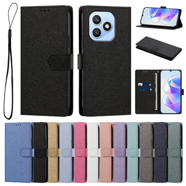 Cartera Funda para Honor X8D Carga Inalámbrica, Negro