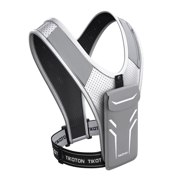 Chaleco para correr Tikaton con cintura ajustable gris