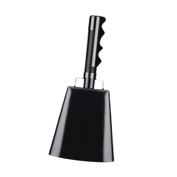Campana Decorativa De Cencerro Para Animar Partidos De Fútbol, eventos Deportivos Y Graduaciones, Color Negro.
