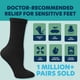 thumbnail image 3 of Calcetines para diabéticos Doctor's Choice para hombre negros, 4 pares, talla XL, 3 of 6