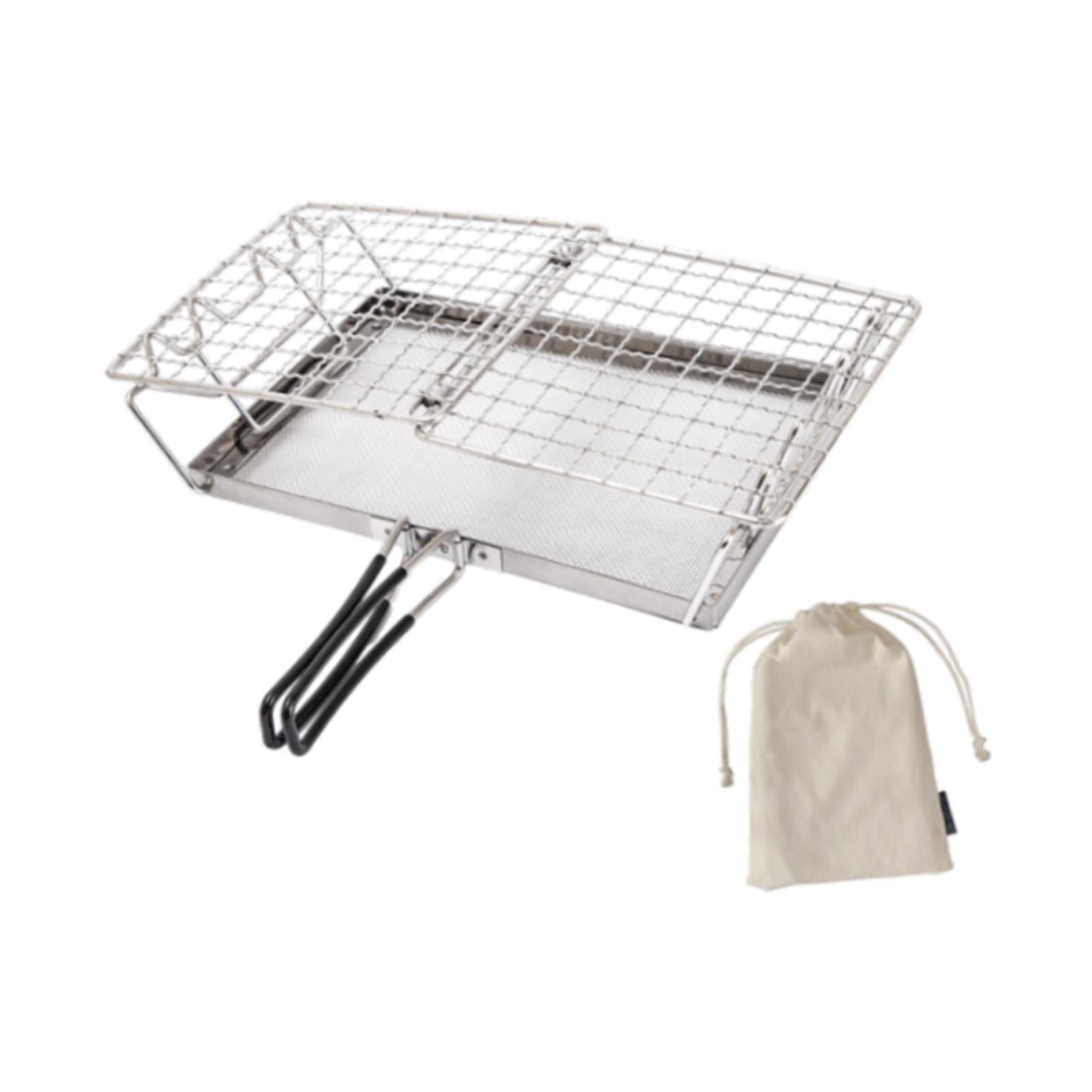 Ioensy - Tostadora Compacta Para Estufa De Campamento, Tostadora De Pan Para 2 Rebanadas, Para Mochileros Al Aire Libre, Barbacoa