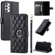 thumbnail image 1 of Funda Acolchada con Anilla y Correa para Samsung Galaxy A73 5G Slots para Tarjetas Negro, 1 of 5