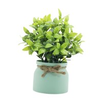 Bothyi - Pequeñas Plantas Falsas Decorativas Bonsái Artificiales Para Oficina Baño Granja Verde