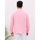 thumbnail image 3 of INSPIRE CHIC Camisa Guayabera Cubana para Hombre de Manga Larga con Botones Abajo Camisas Casuales de Verano para la Playa M Rosa, 3 of 5