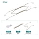 thumbnail image 3 of Uxcell 3Pack Colgador de Platos, Colgadores de Platos de Pared Invisibles de Acero Inoxidable de 10 Pulgadas para Platos Decorativos, Plata, 3 of 6