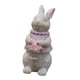 thumbnail image 1 of Encantador Conejo Animal Estatua Madera Efecto Regalos Adorno De Pie Decoración Rosa, 1 of 5