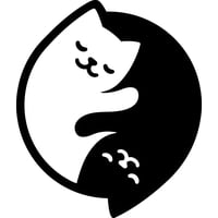 Rienda Libre - Sticker Yin Yang Gatos Gatitos Kitten Cats Auto Camioneta