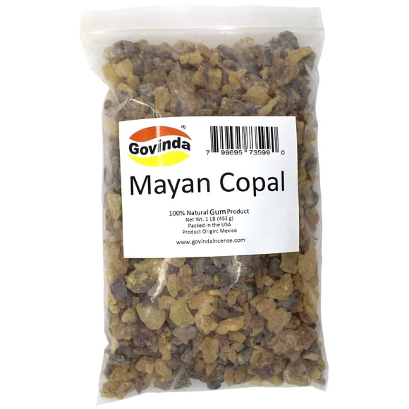 Incienso Govinda Copal (oro y negro), savia de árbol de goma, 454 g