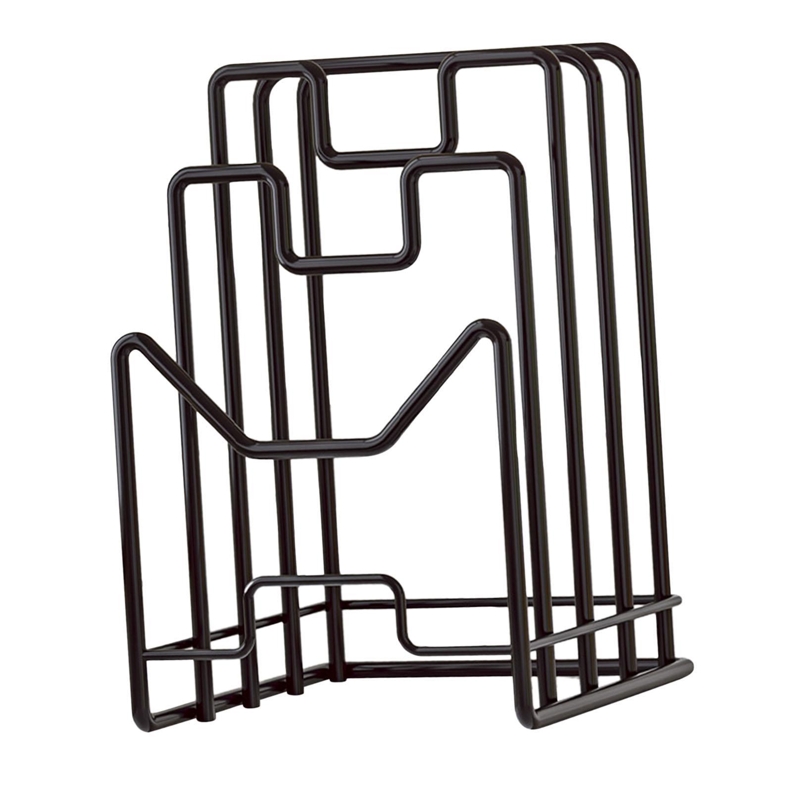 Bothyi - Estante De Almacenamiento Para Tablas De Cortar, Soporte Para Platos, Tabla De Cortar, Encimera De Cocina, Color Negro