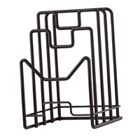 Bothyi - Estante De Almacenamiento Para Tablas De Cortar, Soporte Para Platos, Tabla De Cortar, Encimera De Cocina, Color Negro