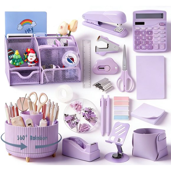 CADDY Gawsey Set Organizador de Escritorio Morado