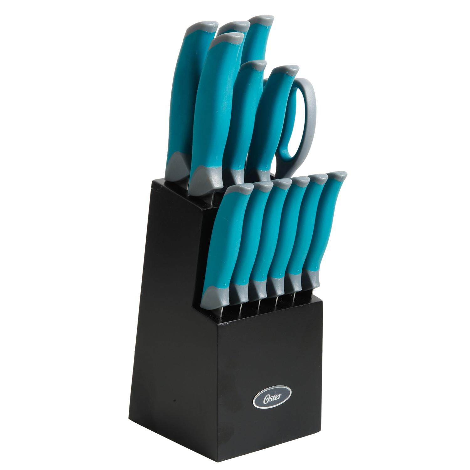 Oster Set De Cuchillos Lindbergh Acero 14 Piezas Inox Azul