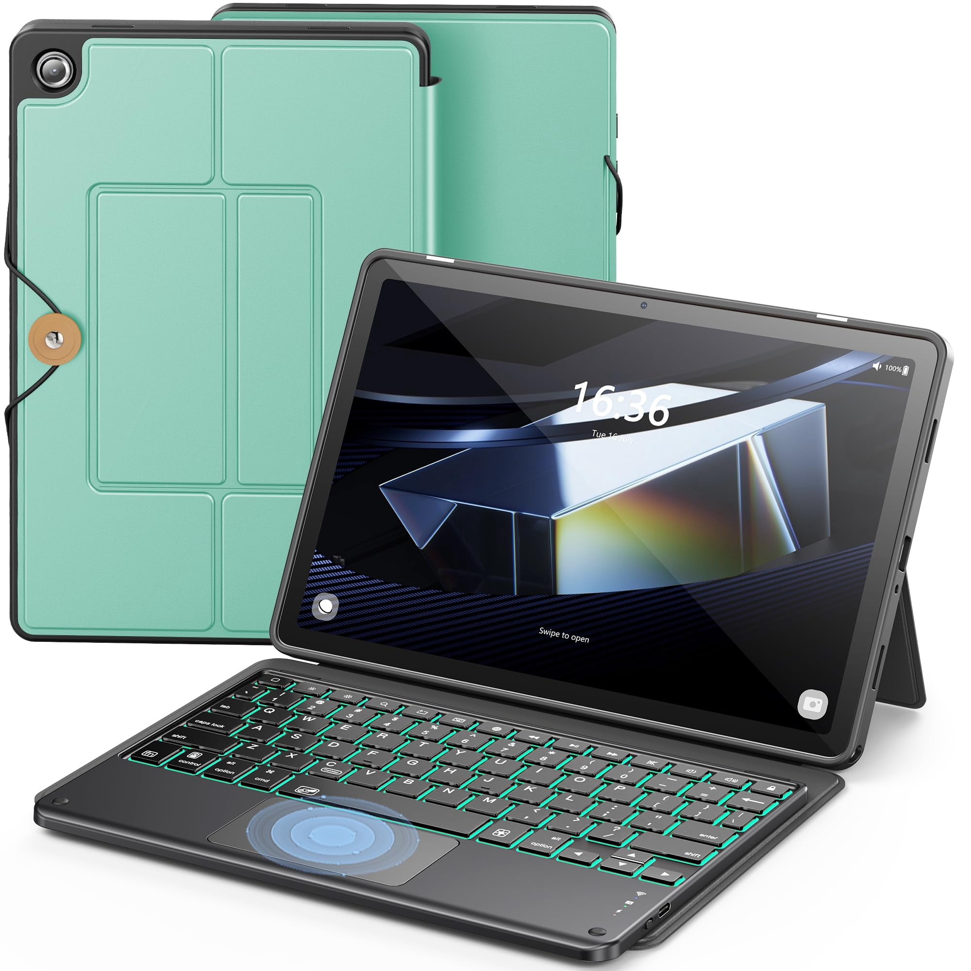 Funda De Teclado Infiland Para Samsung Galaxy Tab A11+/a9+ 5g 11