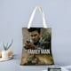 thumbnail image 2 of The Family Man Bolso de tela con estampado de lienzo para mujer, bolsa de compras reutilizable y estética, con cremallera interior, regalo para mujer,38*45cm., 2 of 6