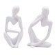 thumbnail image 1 of 2pcs Pensador Escultura Estatuilla Hogar Estatuas Estantería Moderna Decoración Ornamento, 1 of 5