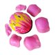 thumbnail image 1 of Juego De 7 Cascos De Bicicleta Para Ni?os, Para Deportes Al Aire Libre, Color Rosa, 1 of 5