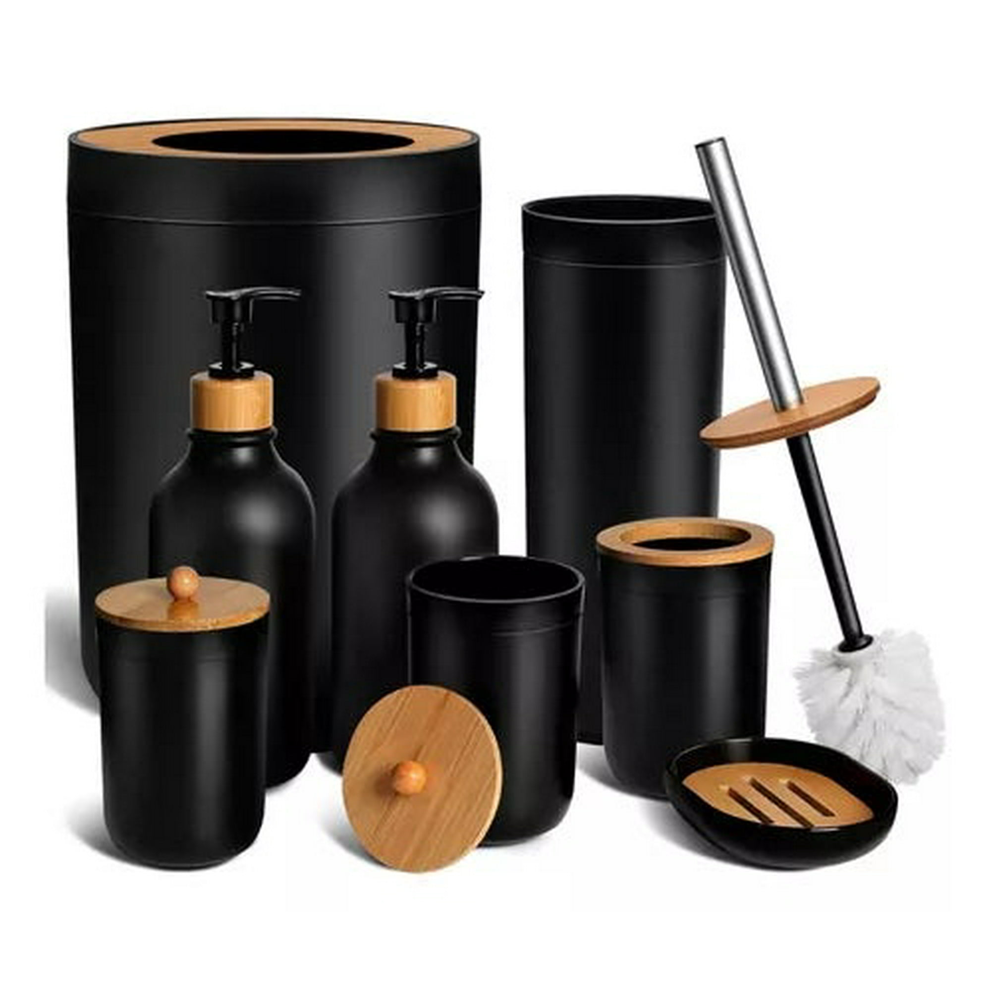 Wakeshome - Juego De Accesorios Para Baño Set De 9 Piezas