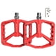 thumbnail image 5 of Pedales De Bicicleta De Monta?a MTB Bicicleta Ciclismo Pedales De Rodamiento De Plataforma Ancha Plana Rojo, 5 of 5