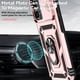 thumbnail image 3 of Funda Resistente Anillo Soporte iPhone 17 Privacidad Cámara Montaje Magnético Oro rosa, 3 of 6