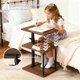 thumbnail image 5 of Mesa auxiliar Faesun giratoria en forma de C ajustable en altura con estante, 5 of 9