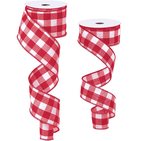 Ribbon Boao Gingham Wired Edge Buffalo Plaid, 3,8/6,35 cm x 10 m