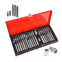 Genérico - Set Kit Juego Puntas Corto Largo Torx Allen 40 Piezas