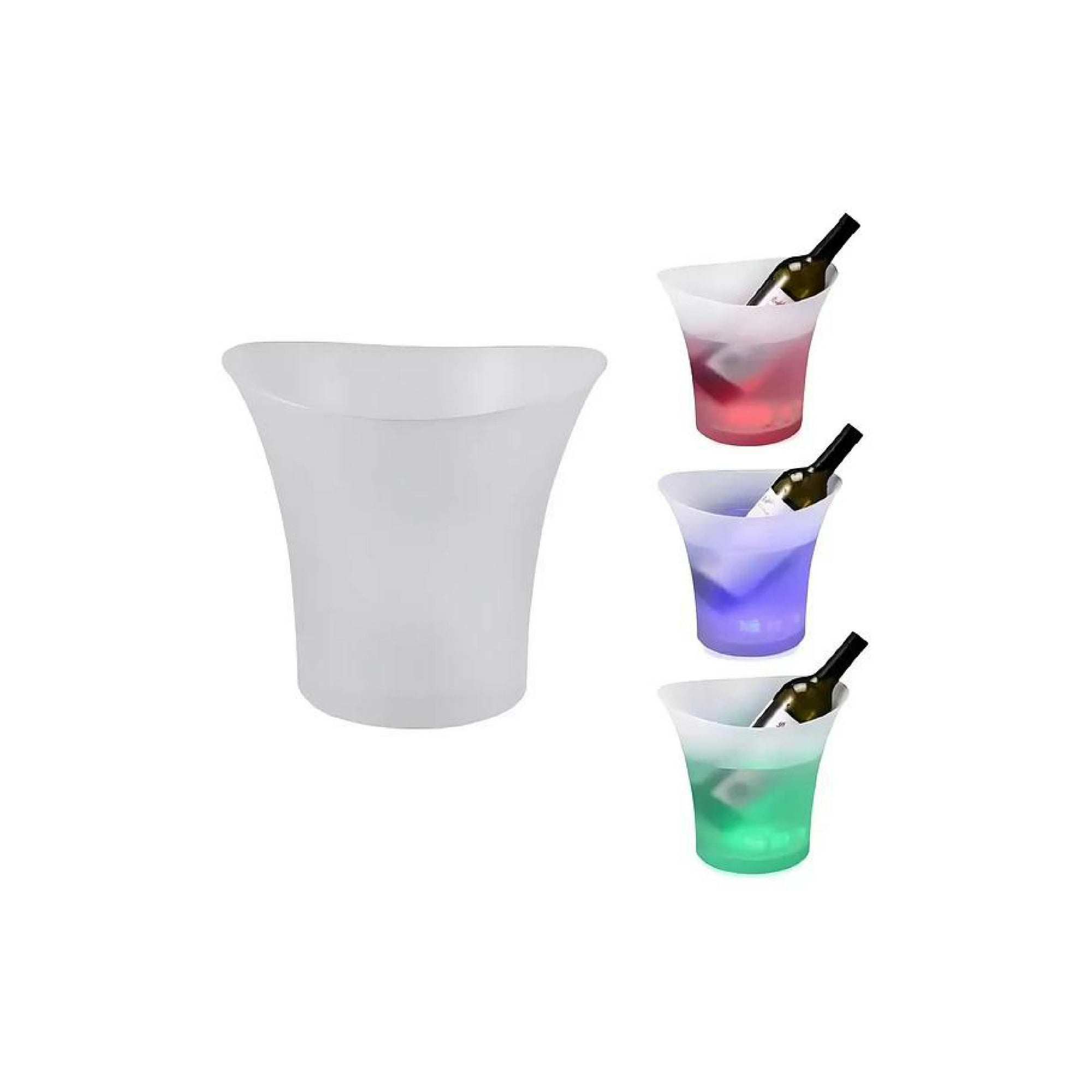 Universal. - Hielera Con Luz Led Enfriador Botellas Cerveza Vinos Fiesta Color Rgb