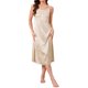 thumbnail image 1 of INSPIRE CHIC Pijamas de Satén Floral para Mujer con Escote en V, Tirantes Finos, Camisones de Lencería, Vestidos de Noche Midi S Champán, 1 of 6
