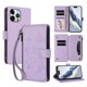 thumbnail image 1 of Funda Cartera Mariposa para [iPhone 13 Pro Max] con Soporte y Cremallera Morado claro, 1 of 6