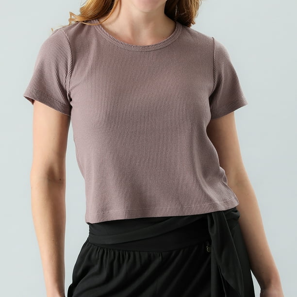 Polera Waffle Manga Corta Flores Mujer 50378-117