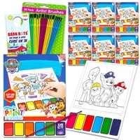 Paw Patrol - Set Party Favors De Pintura Con Agua De La Patrulla Canina Con 6 Libros Para Niños