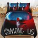 thumbnail image 2 of 3 Piece Bedding SetFunny Among UsComforter Set for Kids Boys Teen Tween 3D Lightweight Microfiber Bedding Sets, 2 of 5
