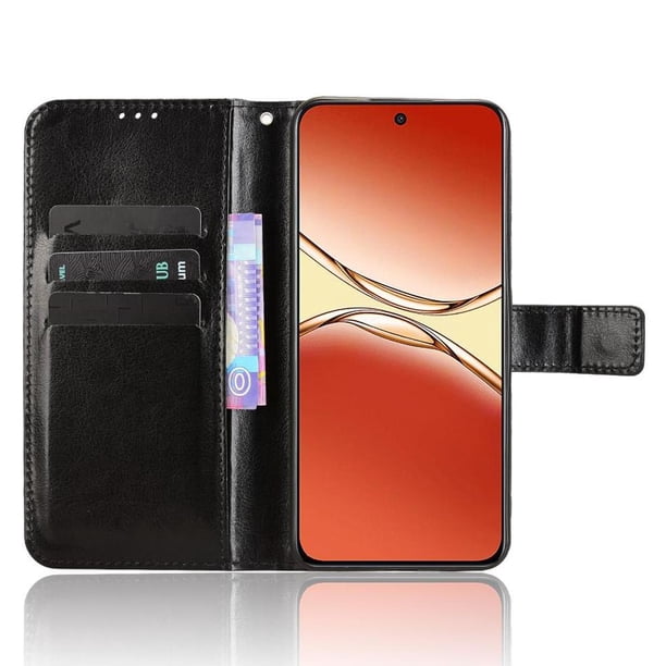 Funda tipo libro para OPPO F29 Pro 5G, cartera todo‑en‑uno, funda multifuncional con tarjetero y correa de muñeca desmontable