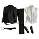 thumbnail image 1 of Traje De Hombre A Escala 1/6, Traje De Hombre Para Figuras De Acción Masculinas De 12", Camisa Blanca, 1 of 5