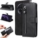 thumbnail image 2 of Funda con Cremallera para Realme 13 Plus 5G, Carcasa Cartera de Cuero PU con Soporte y Tarjetero, 2 of 5