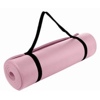 Madokin - Mat Yoga Colchoneta Ejercicio Grueso 10Mm Bolso Y Correa Color Rosa Claro