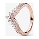 thumbnail image 1 of Anillo Pandora Wishbone Princesa Talla 7.5 Oro Rosa, 1 of 6