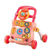 Magideal - Juguete Para Caminar Con Empuje Para Bebés, Juguete Para Caminar Para Bebés, Educación Temprana, Centro De Actividades Infantiles Durante 12 ~ 18 Mese Rojo