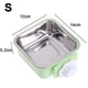 thumbnail image 2 of Cuenco para perros de acero inoxidable extraíble y colgante para comida y agua, cuencos para jaulas de mascotas, 2 of 8