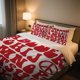 thumbnail image 1 of Playful Alphabet Duvet Cover Set Qixi Festival bedding with a Duvet Cover And Two Pillowcases, 1 of 1