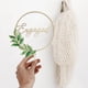 thumbnail image 4 of Cake Topper Comprometidos De Madera Rústico Con Hojas Verdes, 4 of 7